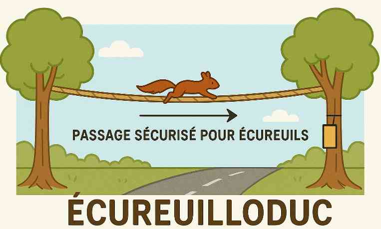 Passage sécurisé pour écureuils